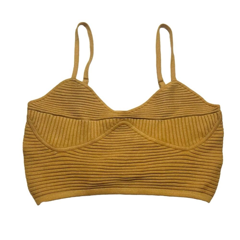 aerie take charge ribbed sweater corset tank size large